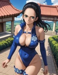 ai_generated female female_only iyuyu240824 nico_robin one_piece swimsuit