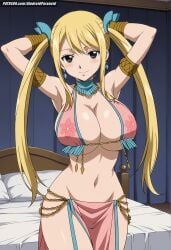 ai_generated aindroidparanoid ass belly_dancer belly_dancer_outfit big_ass big_breasts big_butt blonde_hair brown_eyes busty curvy cute fairy_tail fat_ass female female_only harem_girl harem_outfit hips huge_ass huge_breasts large_ass large_breasts legs lucy_heartfilia narrow_waist slim_waist stable_diffusion thick_ass thick_thighs voluptuous waist wide_hips