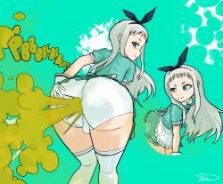 boy butt cute fart fart_cloud fart_fetish farting femboy kanzaki_hideri looking_at_viewer us usagaijin