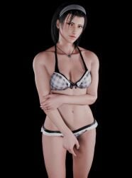 1girls bikini cleavage female female_only kazama_jun milf mura_tpg solo solo_focus standing tekken tekken_8