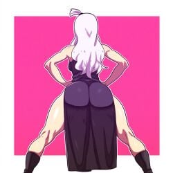 1girls ai_generated ass ass_focus big_ass fairy_tail female female_only huge_ass mirajane_strauss mullon novelai solo solo_female solo_focus that_ass_was_fat