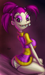 1girls gretchen innocenttazlet invader_zim purple_hair smooth_skin solo tagme