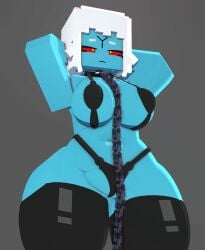 1girls 3d 3d_(artwork) alien alien_girl alien_humanoid big_breasts bikini bikini_bottom bikini_top black_bikini black_bra black_panties blush breasts chain_leash chains choker coresvoid crossover curvy curvy_body curvy_female curvy_figure digital_media_(artwork) female hi_res horny horny_female mine-imator minecraft open_mouth shadow slave slavegirl smooth_skin tau thick_thighs thigh_highs thighs warhammer_(franchise) warhammer_40k wide_hips