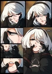 comic kinkymation nier nier:_automata nier_(series) tagme wholesome yorha_2b yorha_9s