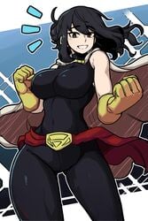 1girls 2021 big_breasts black_hair breasts milf my_hero_academia nana_shimura powtaytow3333 solo solo_female superheroine tagme thick thick_thighs thigh_gap thighs tight_clothing