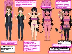 ass_expansion assimilation breast_expansion corruption dark-skinned_female female gender_transformation horns huge_breasts identity_death kisekae mtf_transformation possession sheepy-drackzahn succubus transformation transformation_sequence