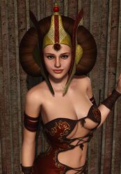 natalie portman from star wars by furbs3d