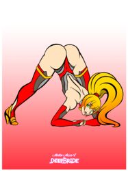 1boy androgynous big_ass blonde_hair crossdressing crossdressing_male dat_ass femboy feminine_male green_eyes hard_love_darkest_desire high_heels jackochallenge male male_only mmv-deepbride nova_(hard_love_darkest_desire) solo solo_male trap yellow_hair