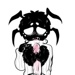 ambiguous_gender arachnid blush chest_fluffjob clothed clothing don't_starve don't_starve_together dont_starve dont_starve_together human humanoid_penis klei_entertainment looking_at_viewer looking_pleasured multi_eye open_mouth paizuri pov precum spider sweater titjob webber