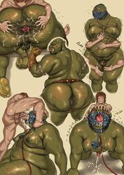 aggressive_male anus_juice bfuckr big_ass blowjob breasts chubby_male facefuck forced_submission gag gay green_skin male male_only mouth_gag orc orc_male overweight overweight_male penetration penis rape small_dom_big_sub spread_ass tied_up xen