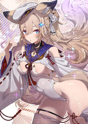 1girls animal_ears areolae ass baggy_clothing bare_ass bare_legs bare_midriff bare_shoulders bare_thighs barely_clothed barely_visible_genitalia barely_visible_pussy belly_button blonde_hair blue_eyes breasts bunnysuit cleavage female female_focus female_only fluffy fluffy_ears fluffy_tail garter garter_straps hair_ornament hair_ribbon hat high_leg_leotard intricate_background japanese_clothes japanese_clothing kimono_sleeves leotard long_hair long_sleeves loose_clothes navel navel_line nipple_bulge nipples nipples_visible_through_clothing open_clothes particles_(artist) ribbon sailor_hat sailor_uniform school_uniform schoolgirl skimpy sleeves sole_female solo solo_female solo_focus tagme tail very_long_hair