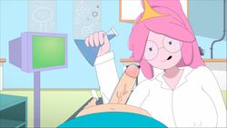 adventure_time animated doctor_on_patient finn_the_human huge_breasts huge_cock princess_bubblegum tvcomrade123