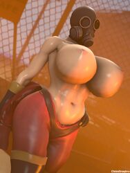 1girls 3d big_breasts breasts breasts_out busty chickenstrangler69 curvaceous curvy enormous_breasts female female_only fempyro gas_mask half-dressed huge_breasts human human_female human_only pyro pyro_(team_fortress_2) sfm solo source_filmmaker taking_clothes_off team_fortress_2 tf2 undressing valve voluptuous