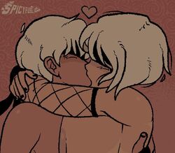 female fishnet fishnets kissing male nier nier:_automata nier_(series) nude nude_female spicyfuse straight yorha_2b yorha_9s