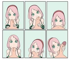 1girls ball_sucking balls big_breasts biggies00 blowjob boruto:_naruto_next_generations bra cheating cheating_husband cheating_wife clothing comic fellatio female green_eyes heart-shaped_pupils light-skinned_female light-skinned_male light_skin naruto naruto_(series) netorare ntr oral oral_sex penis pink_hair sakura_haruno shounen_jump unseen_male_face uzumaki_naruto