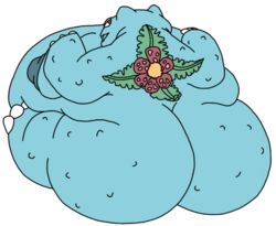 a25 belly big_belly big_butt flora_fauna furry looking_at_viewer looking_back moobs nintendo nipples pokémon_(species) pokemon pokemon_focus slightly_overweight venusaur