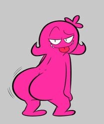 1girls 2019 bbw big_ass black_eyes chubby chubby_female featureless_feet featureless_hands female frostingxtract looking_at_viewer looking_back moxy_(uglydolls) naked nude nude_female pink_fur pink_hair pink_skin slightly_chubby tagme thick_thighs throwing_it_back tongue tongue_out twerking uglydolls