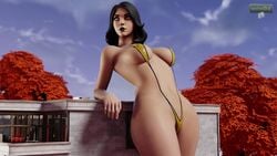 1girls 3d 4k animated black_hair female_only fortnite fortnite:_battle_royale giantess large_ass marigold_(fortnite) sound tagme video wotm8h8