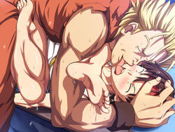 1boy 1girls barefoot boat brother_and_sister clothed_sex cum cum_inside face_lick face_licking feet female_human forced_kiss human human_male incest king_of_fighters kissing kissing_while_penetrated light-skinned_female maku_(l-u) makura_no_doushi mature_male missionary_position older_male on_back pinned_down rape ryo_sakazaki sakazaki_brotherly_incest sex soles struggling teenage_girl teenager toes vaginal_penetration younger_female yuri_sakazaki