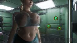 1girls 3d blonde_hair changing_clothes curvaceous curvy curvy_female curvy_figure fat_ass game_cg gameplay_mechanics huge_ass large_breasts no_sound nose_piercing original original_character porn_game pudgy_belly septum_ring showcase shower showering tagme thick_thighs video video_games voluptuous voluptuous_female wet wet_body wet_clothes x3d