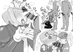 blowjob deltarune face_fucking facial gay ponzumeshi tenna_(deltarune) undertale_(series) yaoi