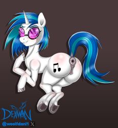 1animal dj_pon-3_(mlp) feral feral_focus feral_only mlp my_little_pony not_furry vinyl_scratch_(mlp)
