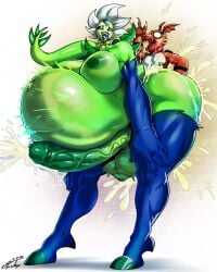 abdominal_bulge absurd_res ahegao ambiguous_penetration anthro ayojayo balls bandai_namco big_balls big_breasts big_butt bodily_fluids bouncing_breasts breasts butt clothed clothing cum cum_explosion cum_inflated_belly cum_inflation cum_inside digimon digimon_(species) dominant duo excessive_cum excessive_genital_fluids genital_fluids genitals green_sclera guilmon gynomorph hands_on_legs hi_res huge_breasts huge_butt humanoid hyper impact_lines inflation intersex intersex/male jewelry larger_dom looking_pleasured male partially_clothed penetration penis pinned pinned_to_wall power_bottom retracted_balls sharp_teeth size_difference sunflowmon tagme teeth vein veiny_penis zephia