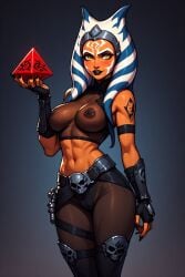 ahsoka_tano ahsoka_tano_(imperial) ai_generated alien_girl clone_wars female goth goth_girl goth_makeup goth_mommy sith sith_empress sith_eyes sith_holocron sith_lady sith_lord solo_female star_wars zniwiarz
