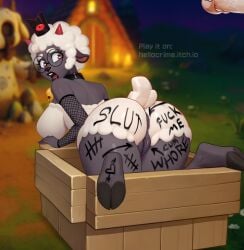 pussy huge_breasts huge_ass solo minecraft piston_(minecraft) lovely_craft_piston_trap