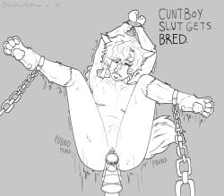 belly_bulge cuntboy cuntboy_only cuntboy_penetrated trans transgender cnc bondage rope_bondage rope rough_sex oc transmasc breeding forced