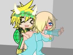 1boy 1girls from_behind gacha gacha_club gacha_life karolfemuwu original_character penetration princess_rosalina request ripped_clothing rosalina sex sex_from_behind vaginal_penetration