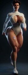 3d ai_assisted ai_generated animated anissa athletic_female big_ass big_breasts big_butt brown_hair cleavage_cutout curvaceous curvy female high_quality highleg highres huge_ass invincible invincible_(tv_series) jiggle jiggling jiggling_ass jiggling_breasts lewdstein light_skin mature_female muscular_female muscular_thighs running short_hair shorter_than_10_seconds slim_waist solo_female tagme talking_to_viewer tall_female teasing thick_thighs twerking video viltrumite voluptuous walking wide_hips