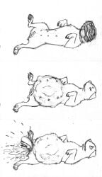 2017 alien alien_(franchise) anatomically_correct anatomically_correct_genitalia anatomically_correct_vulva belly belly_nipples big_belly birth bodily_fluids canid canine canis causationcorrelation chestburster claws domestic_dog facehugger female feral fetal_movement genital_fluids genitals hi_res interspecies interspecies_pregnancy live_birth mammal mastiff molosser monochrome multiple_images open_mouth pawpads paws pregnant pregnant_female pregnant_feral rottweiler sequence solo traditional_media_(artwork) vaginal_birth vaginal_fluids vulva water_breaking wide_eyed xenomorph