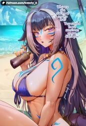 1girl 1girls :o ai_generated almost_naked almost_naked_female almost_nude almost_nude_female b34sty_0 beach big_boobies big_boobs big_breasts big_tits big_titties bikini blue_bikini blue_hair blue_tattoo blush boobs breasts collar ears eyes hair half_naked half_naked_female half_nude half_nude_female holding_object holding_sunscreen indie_virtual_youtuber large_boobies large_boobs large_breasts large_tits large_titties long_hair looking_at_side looking_at_viewer multicolored_hair orca_girl orca_tail outdoors patreon purple_eyes shylily sitting staring_at_viewer sunscreen sweatdrop sweating tail tattoo_on_arm tattoo_on_chest tattoo_on_face tattoos tits vtuber watermark white_hair