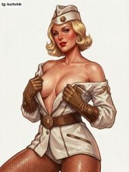 ai_generated comics kurtvink private_angel retro soldier soldier_uniform superheroine the_boys the_boys_(series)