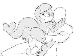 4chan_anon anthro aquatic balls big_butt big_penis big_tail bodily_fluids butt cheek_tuft cowgirl_position cum cum_inside duo facial_tuft fan_character feet female from_front_position genital_fluids genitals holding_butt human male mammal nude on_bottom on_top passionate penis pinniped sammy_the_seal seal sex tail touching_face tuft