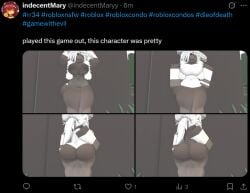 1female 1girl 1girls 3d 3d_(artwork) big_breasts breasts breasts_out female female_only game_with_evil game_with_evil_(roblox) girl girl_only promotional roblox roblox_avatar roblox_game roblox_studio robloxian solo solo_female solo_focus twitter twitter_handle twitter_username