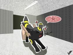ass_up av8r bestiality bodily_fluids cum doggystyle duo eeveelution female feral from_behind_position generation_2_pokemon genital_fluids heart_symbol hi_res human human_on_feral impregnation impregnation_view interspecies leg_grab looking_pleasured male male/female mammal nintendo outline penetration pokemon pokemon_(species) sex shaded stretching the_backrooms thigh_grab umbreon vaginal vaginal_penetration