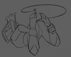 dos_(frackhead) frackhead male_only robot screen_face sketch tagme tv_head