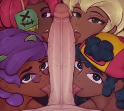 brawl_stars female juju_(brawl_stars) male mandy_(brawl_stars) meg_(brawl_stars) oc rosa_(brawl_stars) sfcompany1e_(artist)