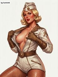 ai_generated comics kurtvink private_angel retro soldier soldier_uniform superheroine the_boys the_boys_(series)