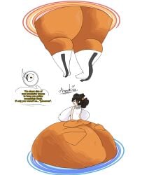 1girls 2026 aaanarkia ass ass_too_big ass_too_fat back_view backboob big_ass big_breasts breasts chell chubby chubby_female colossal_ass dialogue fat_ass female female_focus female_only giant_ass gigantic_ass glados huge_ass huge_breasts hyper hyper_ass hyper_breasts massive_ass massive_breasts mocking portal portal_(object) portal_(series) portal_2 rear_view robot simple_background stuck stuck_in_portals taunting text valve