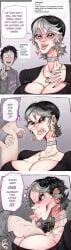 lucumano oc original original_character character_request character_sheet character mother_and_son mother mommy milf makeup sweat sweatdrop sweating sweaty sweaty_body sweaty_breasts sweaty_balls blush blushing blush_lines blushing_female blushed_face blushing_male tiny_penis tiny_male jewelry earrings earring necklace long_neck black_hair black_clothing black_eyeshadow eyelashes eyeshadow eyebrows_visible_through_hair size_difference smaller_male small_penis small_penis_humiliation humiliation humiliated humiliated_male nervous nervous_smile nervous_sweat nervous_expression nervous_female nervous_sweating nervous_male incest incest_(lore) inminent_sex inminent_blowjob inminent_incest simple_background elegant_female text text_bubble thought_bubble comic green_hair big_breasts big_boobs black_fingernails lipstick lips big_lips sucking sucking_penis blowjob blowjob_face swallowing swallowing_cum cum cum_in_mouth :>= semen semen_in_mouth semen_dripping semen_drip cum_drip cum_dripping precum precum_drip angry angry_face angry_expression angry_eyes angry_fellatio fellatio fellatio_gesture fellatio_face 1boy 1female mature_female mature_woman younger_male hairless_balls short_hair boobs