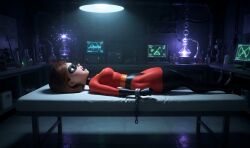 ai_generated animated bondage breast_expansion disney elastigirl helen_parr latex_bodysuit muscle_growth pixar sound tagme the_incredibles thighs video