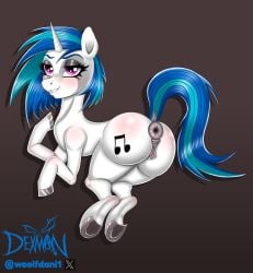 1animal dj_pon-3_(mlp) feral feral_focus feral_only mlp my_little_pony not_furry vinyl_scratch_(mlp)