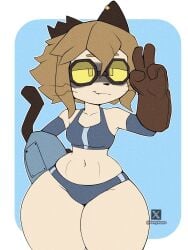 gameoverse 1girls female female_only feline anthro anthrofied genyacero scratch_(gameoverse)