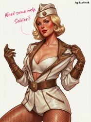 ai_generated comics kurtvink private_angel retro soldier soldier_uniform superheroine the_boys the_boys_(series)