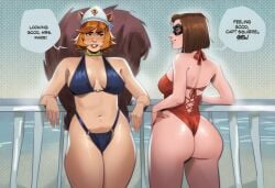 2girls ai_generated avengers big_ass big_breasts big_thighs breasts chest crossover curvaceous curvy curvy_figure digital_media_(artwork) disney doreen_green elastigirl female furry_tail helen_parr hips hourglass_figure huge_ass huge_breasts huge_thighs large_ass large_breasts large_thighs legs light-skinned_female light_skin marvel marvel_comics marvel_rivals mature mature_female milf mother mutate_(marvel) new_avengers phophopho pixar pixar_mom slim_waist squirrel_ears squirrel_girl squirrel_girl_(marvel) squirrel_girl_(marvel_rivals) squirrel_tail tail the_incredibles thick thick_hips thick_legs thick_thighs thighs voluptuous voluptuous_female waist wide_hips wide_thighs