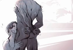 blended-ice odypen odyssey odyssey_(homer) penelope_(mythology) odysseus odysseus_(mythology) the_epic_cycle greek_mythology ass ass_focus heterosexual sweating tied bondage nude nude_female nude_male nudity touching_ass