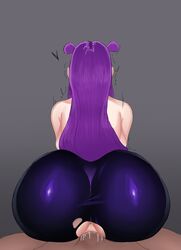 big_ass chihel clothed clothed_sex k/da_kai'sa k/da_series kai'sa latex league_of_legends leather ripped_clothing sex tight_clothing